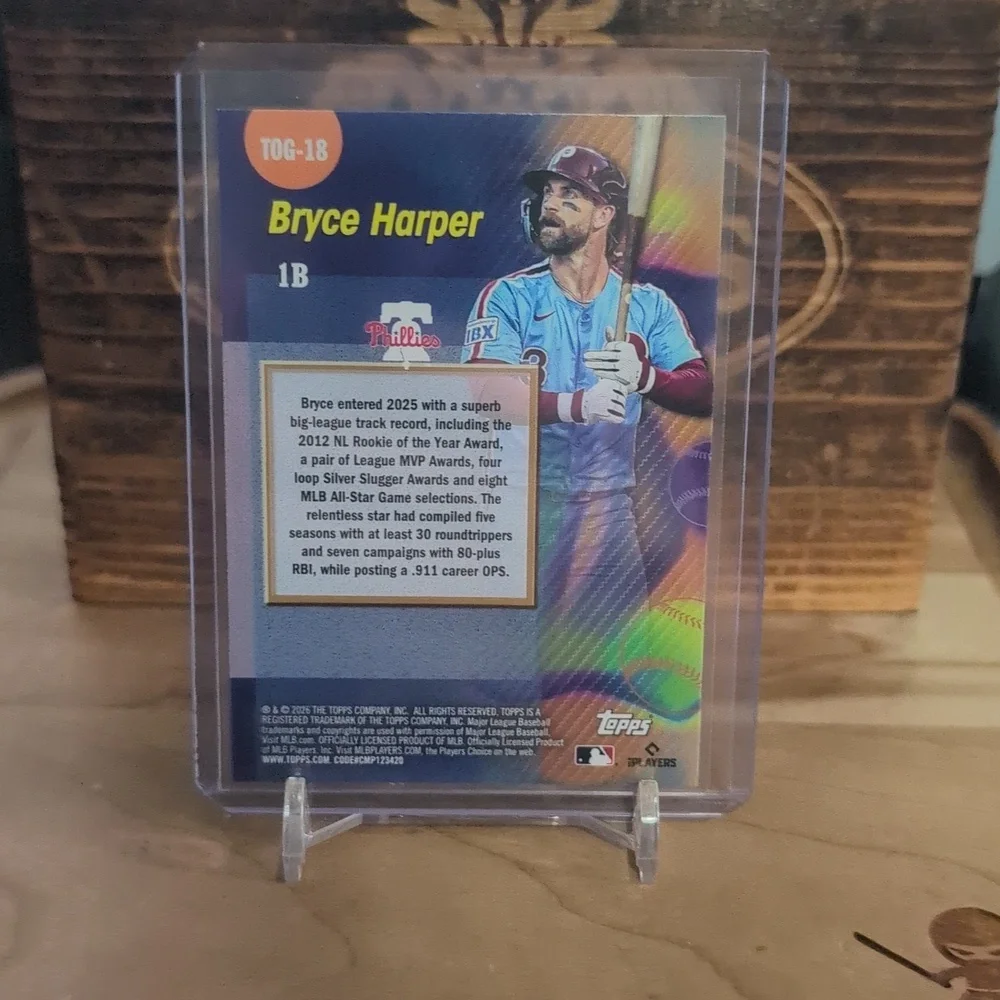 2026 Topps Bryce Harper Titans Of The Game Phillies - Picture 2 of 2